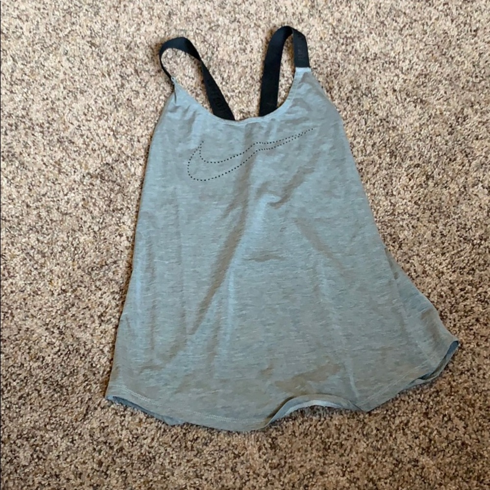 Nike pro grey tank top size xs